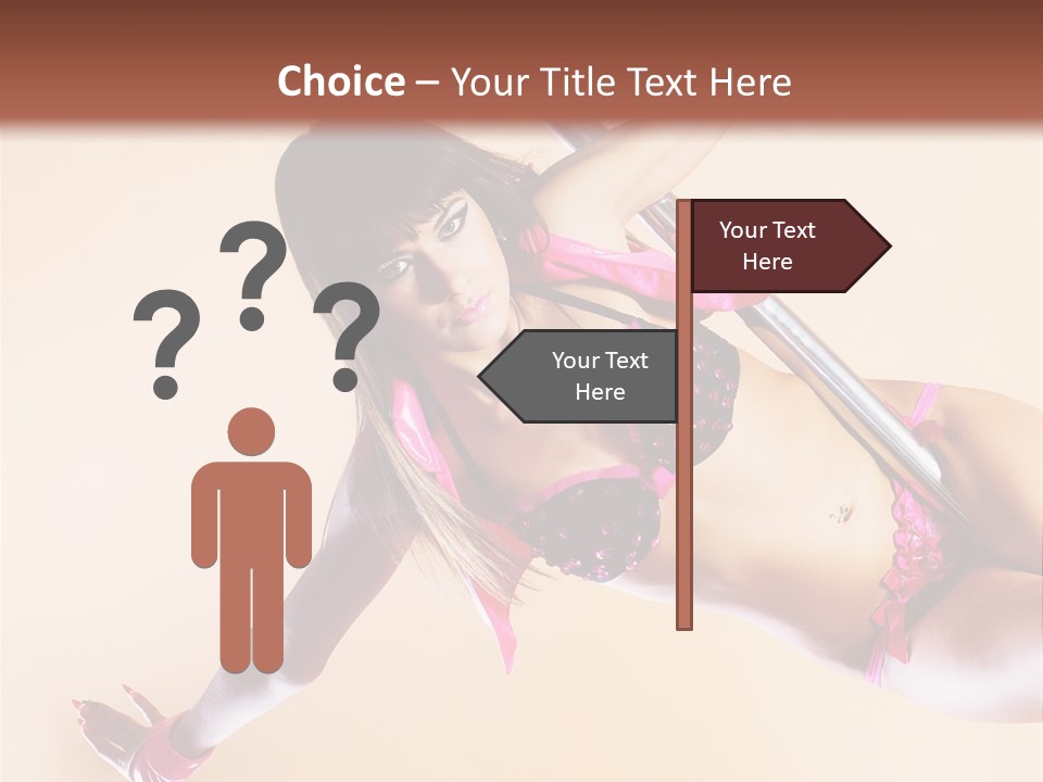 Only Temptation Beautiful PowerPoint Template