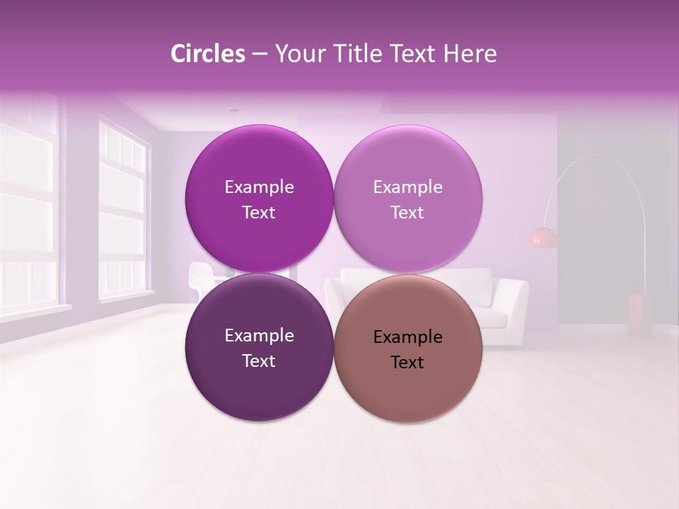 Lifestyle Couch Rendering PowerPoint Template