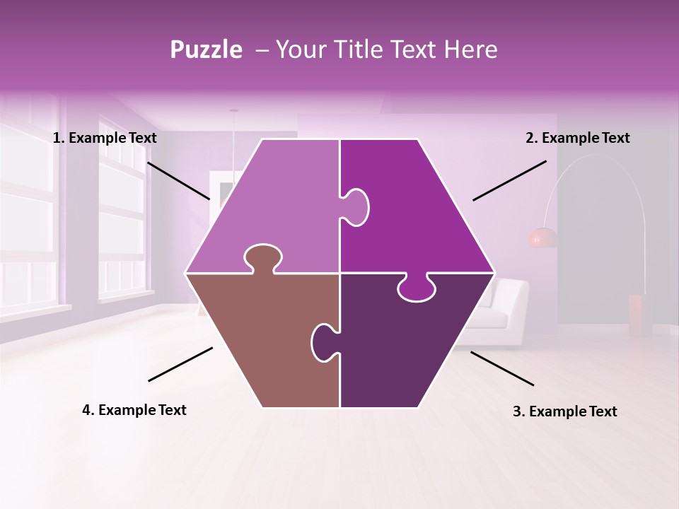 Lifestyle Couch Rendering PowerPoint Template