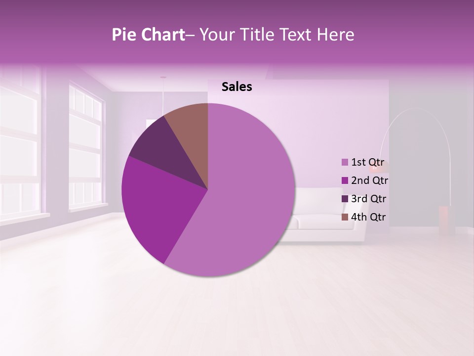 Lifestyle Couch Rendering PowerPoint Template