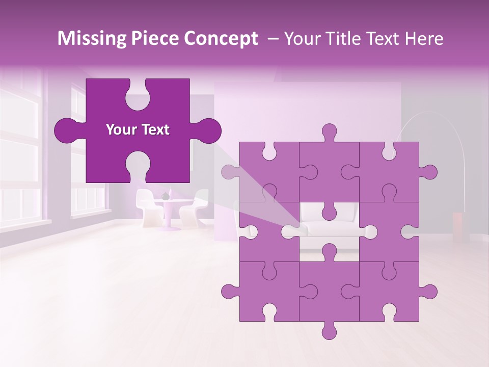 Lifestyle Couch Rendering PowerPoint Template