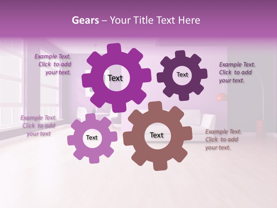 Lifestyle Couch Rendering PowerPoint Template