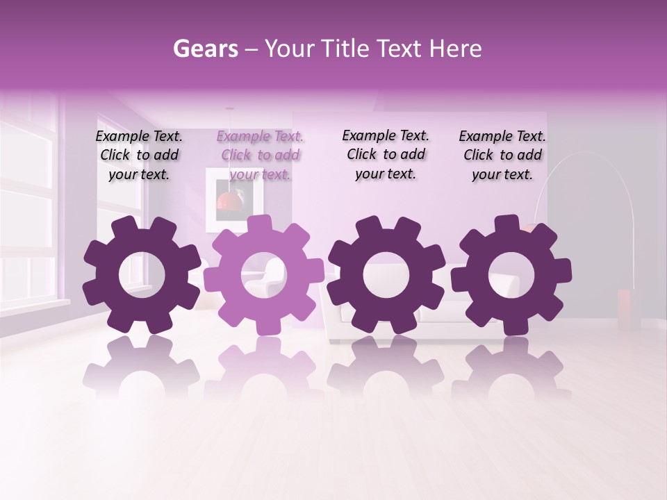 Lifestyle Couch Rendering PowerPoint Template