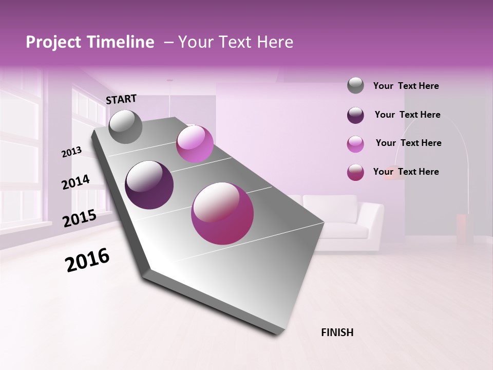 Lifestyle Couch Rendering PowerPoint Template