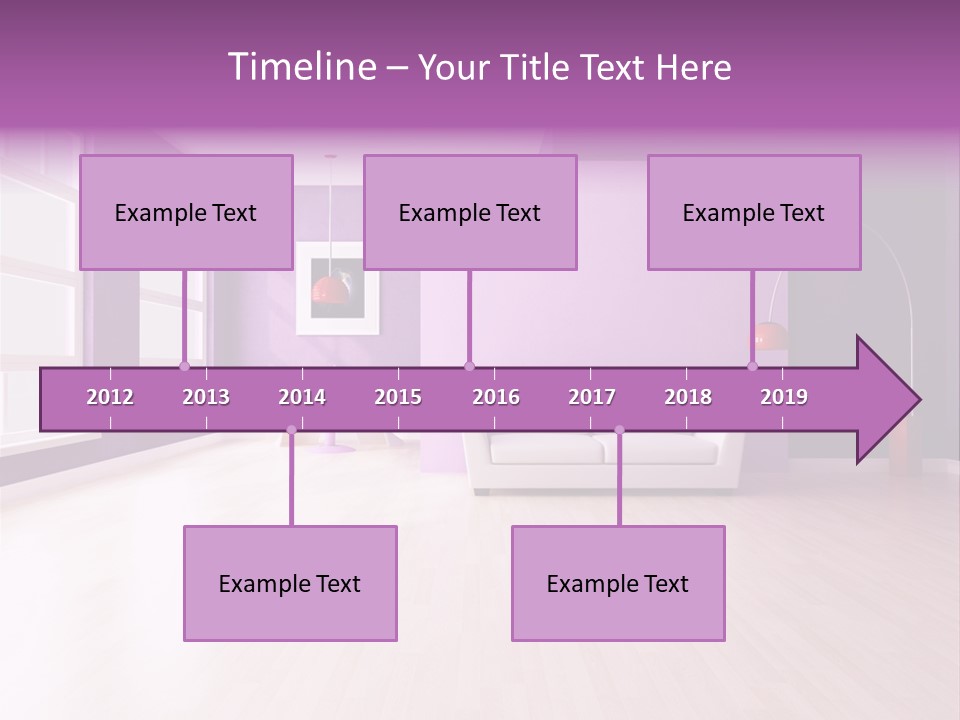 Lifestyle Couch Rendering PowerPoint Template