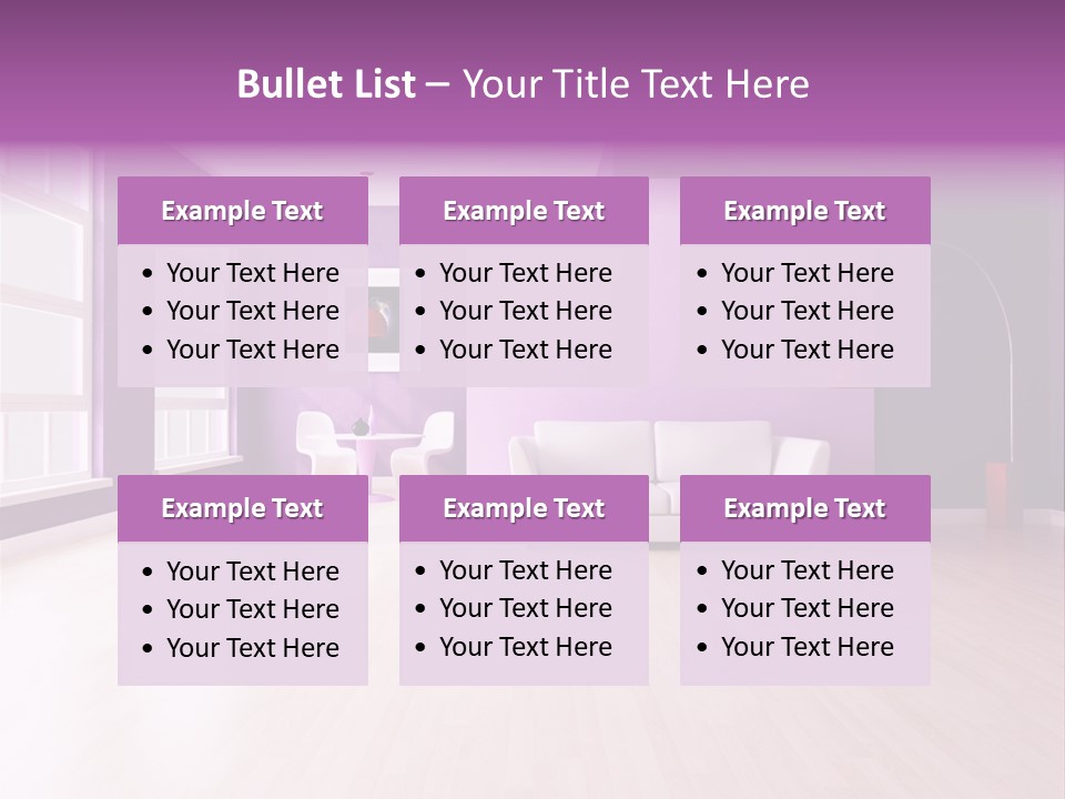 Lifestyle Couch Rendering PowerPoint Template