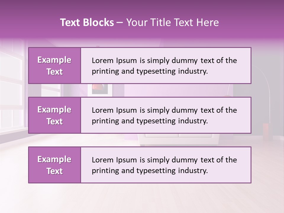 Lifestyle Couch Rendering PowerPoint Template