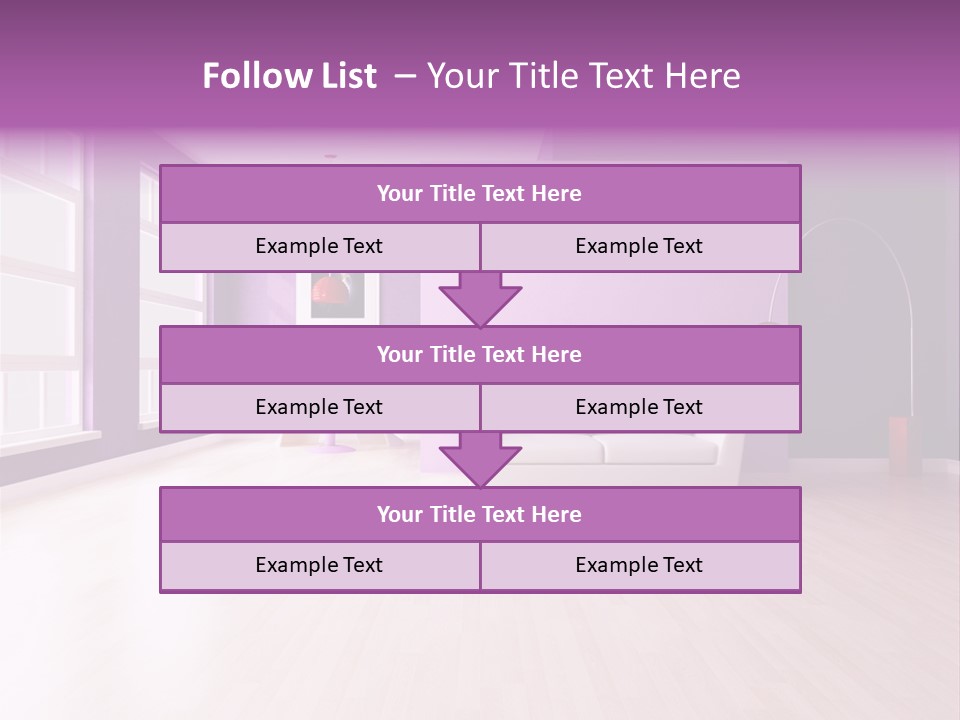 Lifestyle Couch Rendering PowerPoint Template