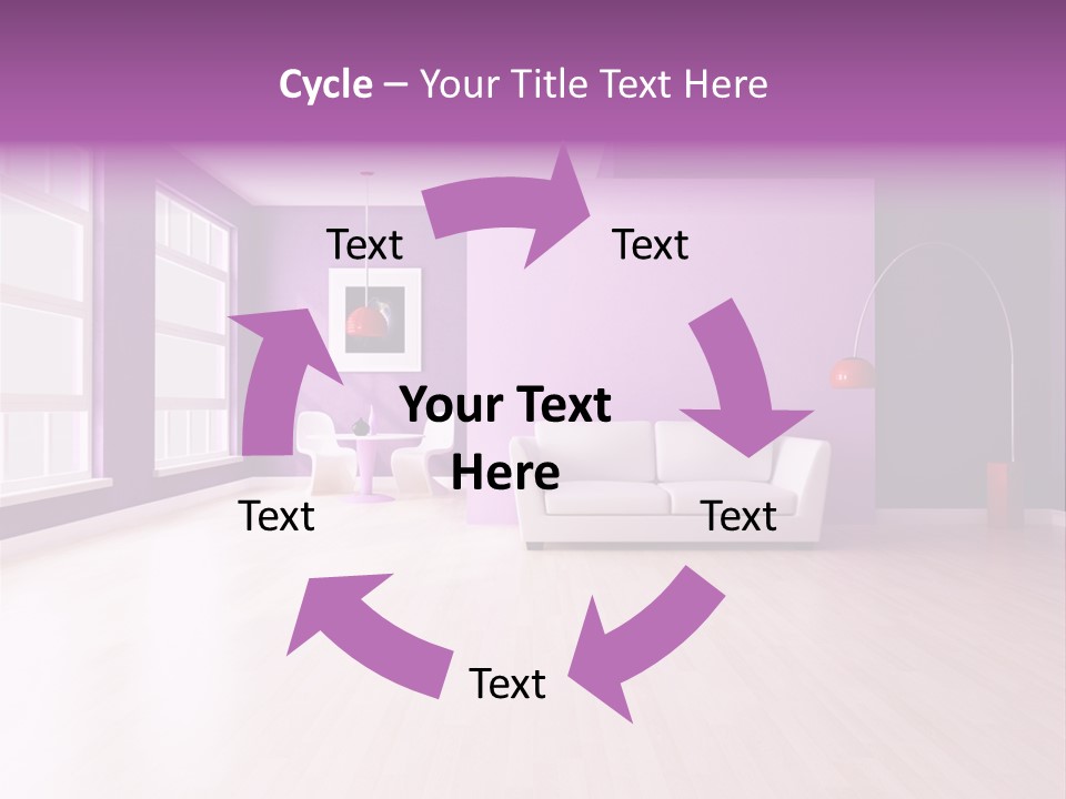 Lifestyle Couch Rendering PowerPoint Template