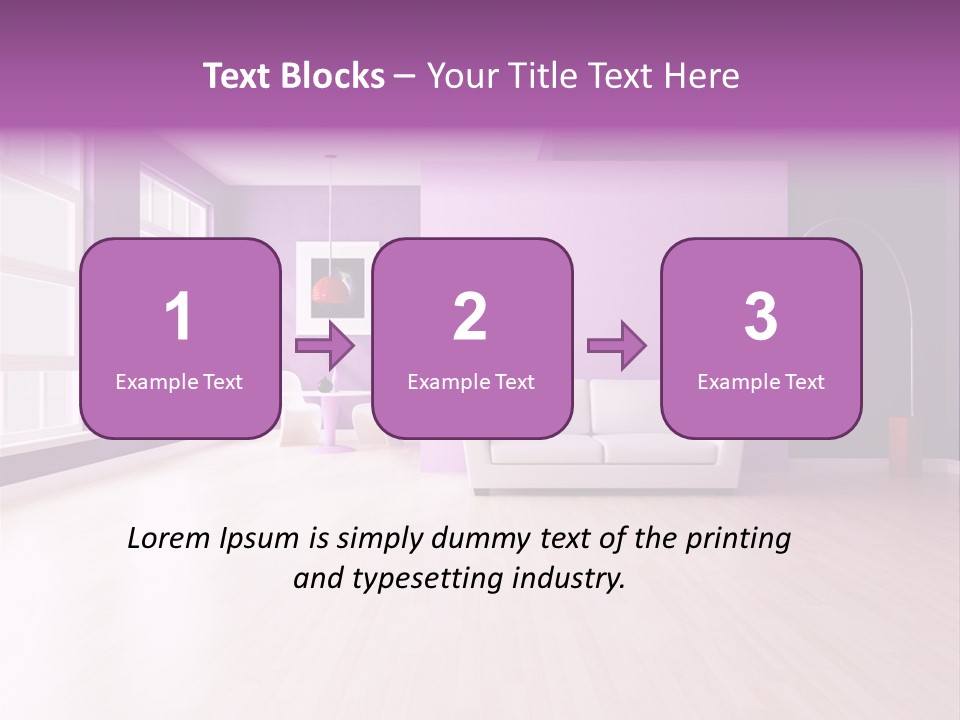 Lifestyle Couch Rendering PowerPoint Template