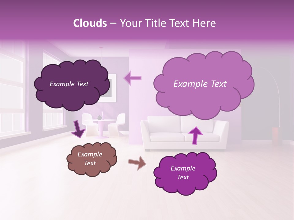 Lifestyle Couch Rendering PowerPoint Template