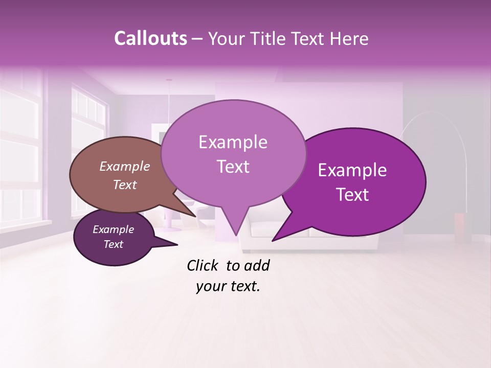 Lifestyle Couch Rendering PowerPoint Template