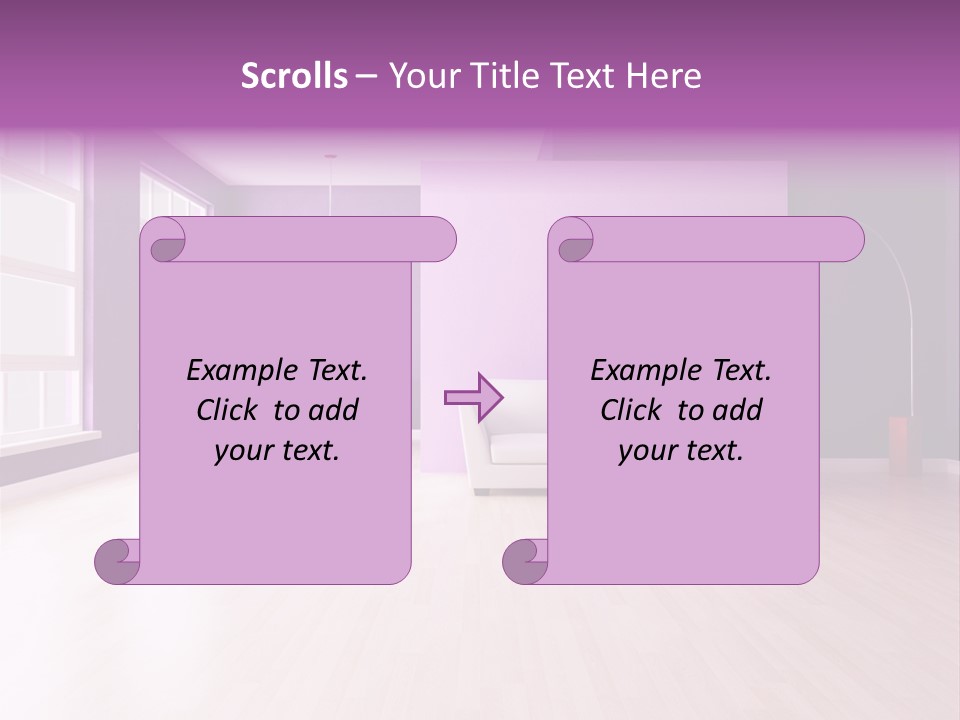 Lifestyle Couch Rendering PowerPoint Template