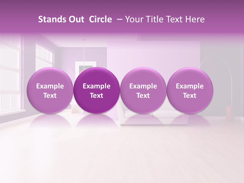 Lifestyle Couch Rendering PowerPoint Template