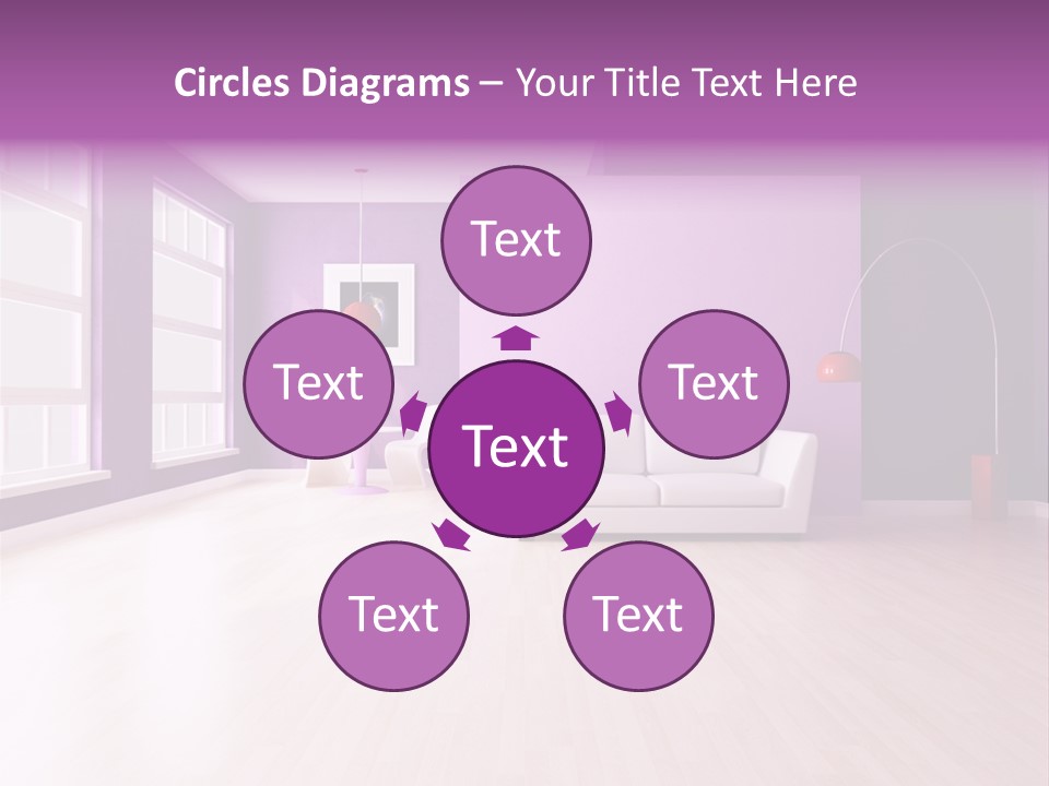 Lifestyle Couch Rendering PowerPoint Template