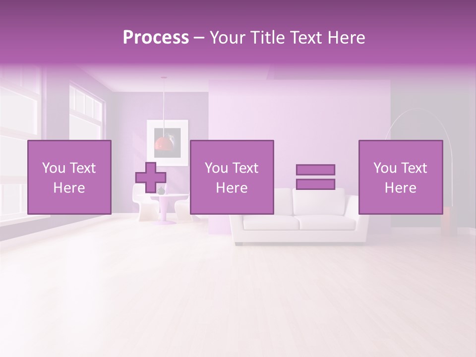 Lifestyle Couch Rendering PowerPoint Template