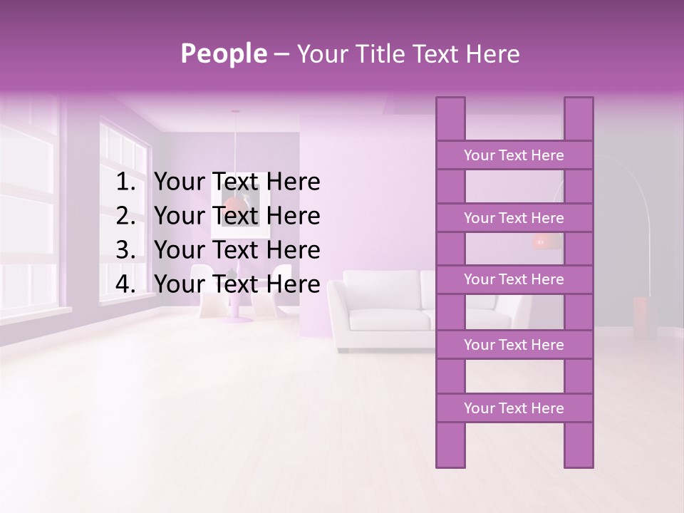 Lifestyle Couch Rendering PowerPoint Template