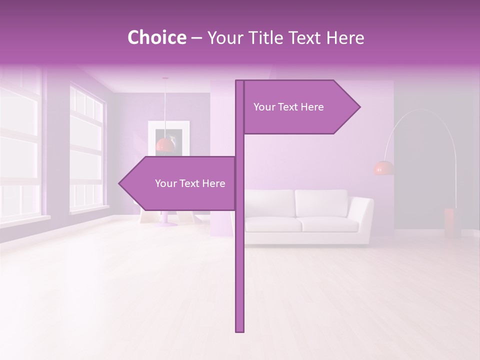 Lifestyle Couch Rendering PowerPoint Template