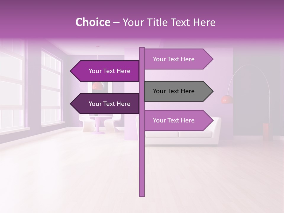 Lifestyle Couch Rendering PowerPoint Template
