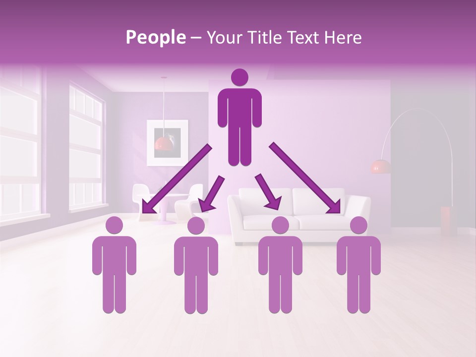 Lifestyle Couch Rendering PowerPoint Template