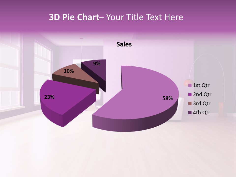Lifestyle Couch Rendering PowerPoint Template