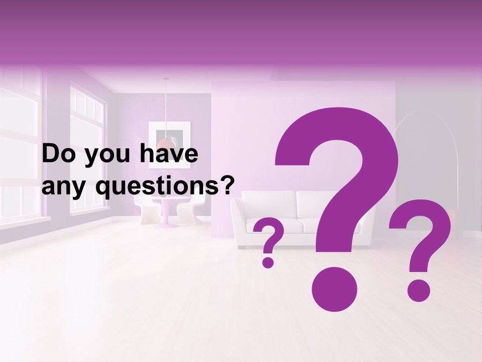 Lifestyle Couch Rendering PowerPoint Template