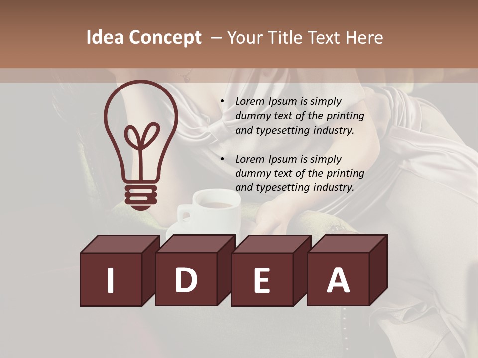 Cup Model Style PowerPoint Template