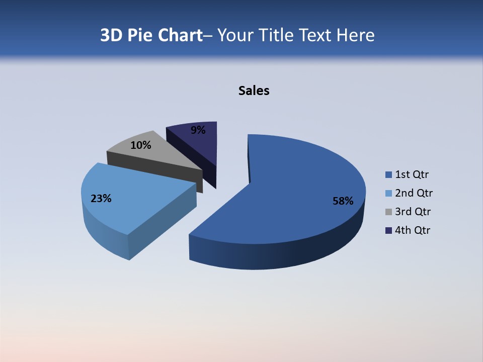 Sun Winter Silhouette PowerPoint Template