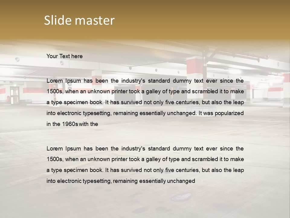 Lot Way Scene PowerPoint Template