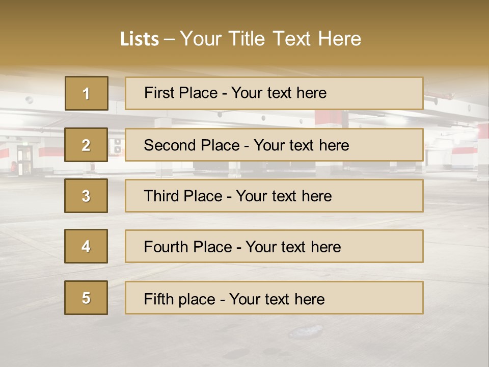 Lot Way Scene PowerPoint Template