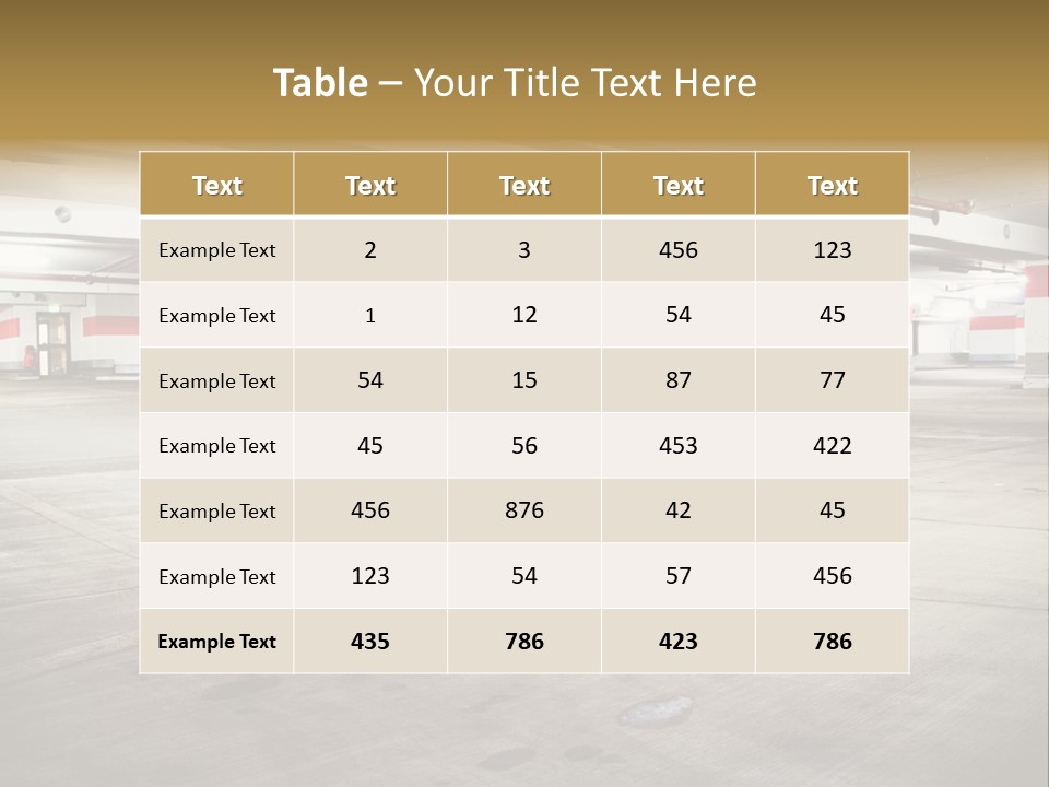 Lot Way Scene PowerPoint Template
