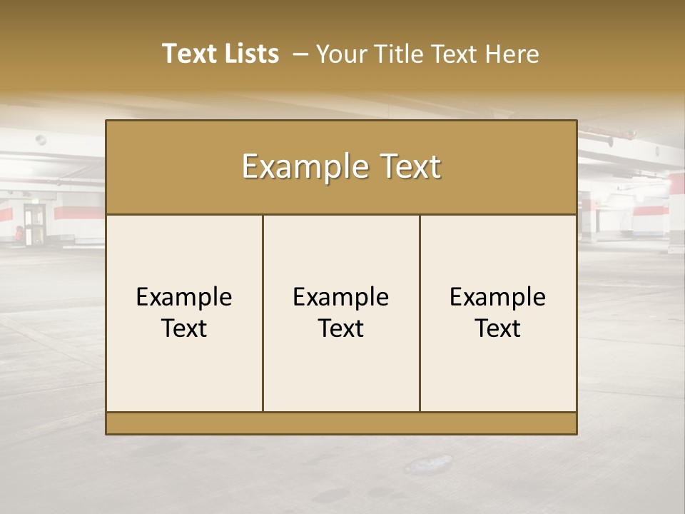 Lot Way Scene PowerPoint Template