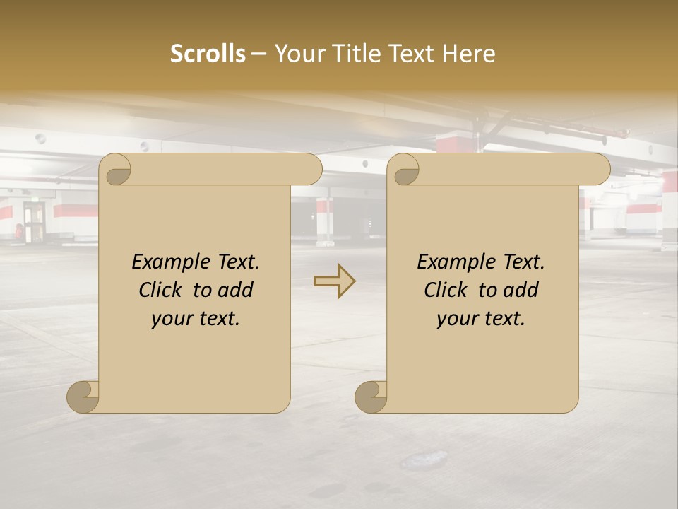 Lot Way Scene PowerPoint Template