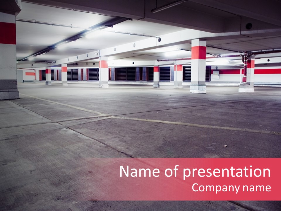 Business View Hangar PowerPoint Template