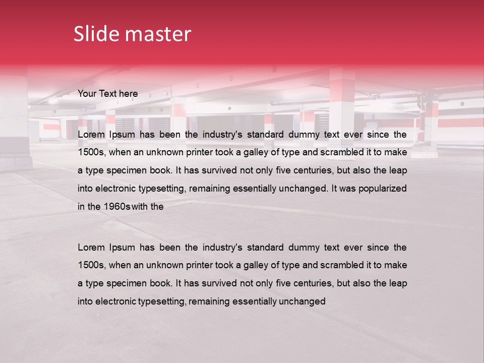 Business View Hangar PowerPoint Template
