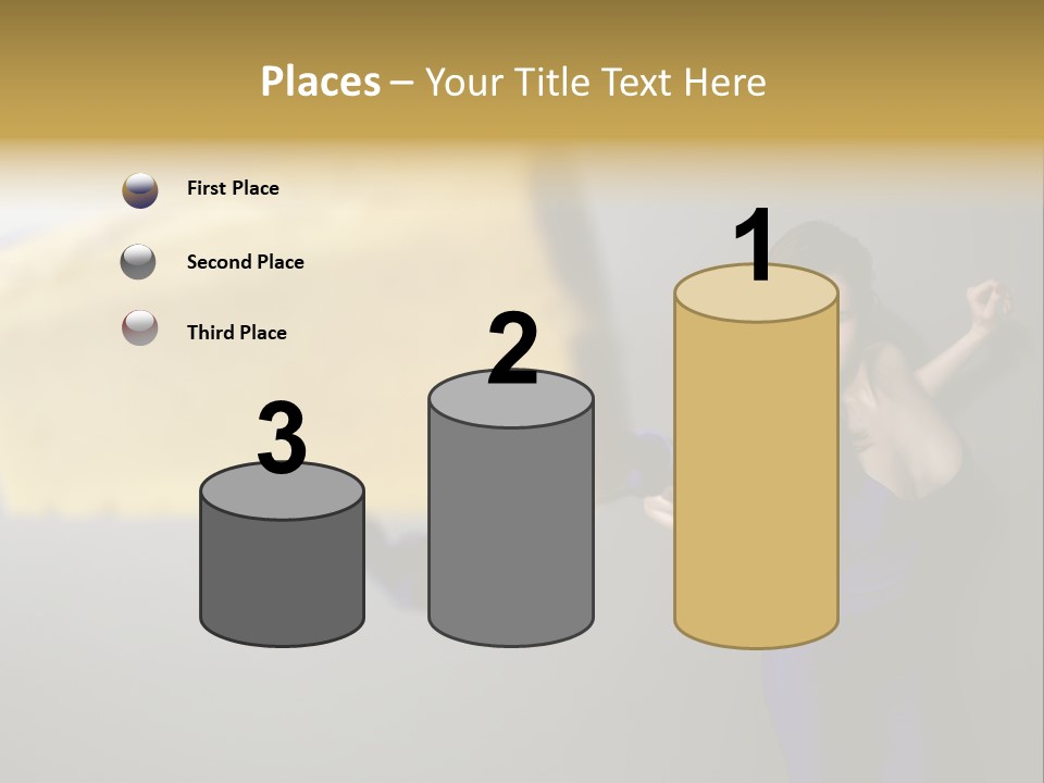 Caucasian Beauty Human PowerPoint Template