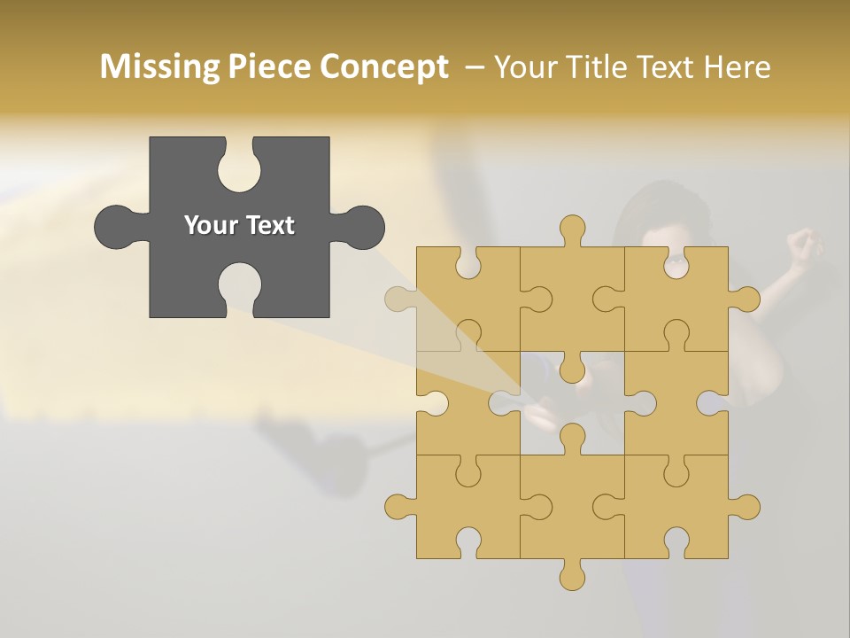 Caucasian Beauty Human PowerPoint Template