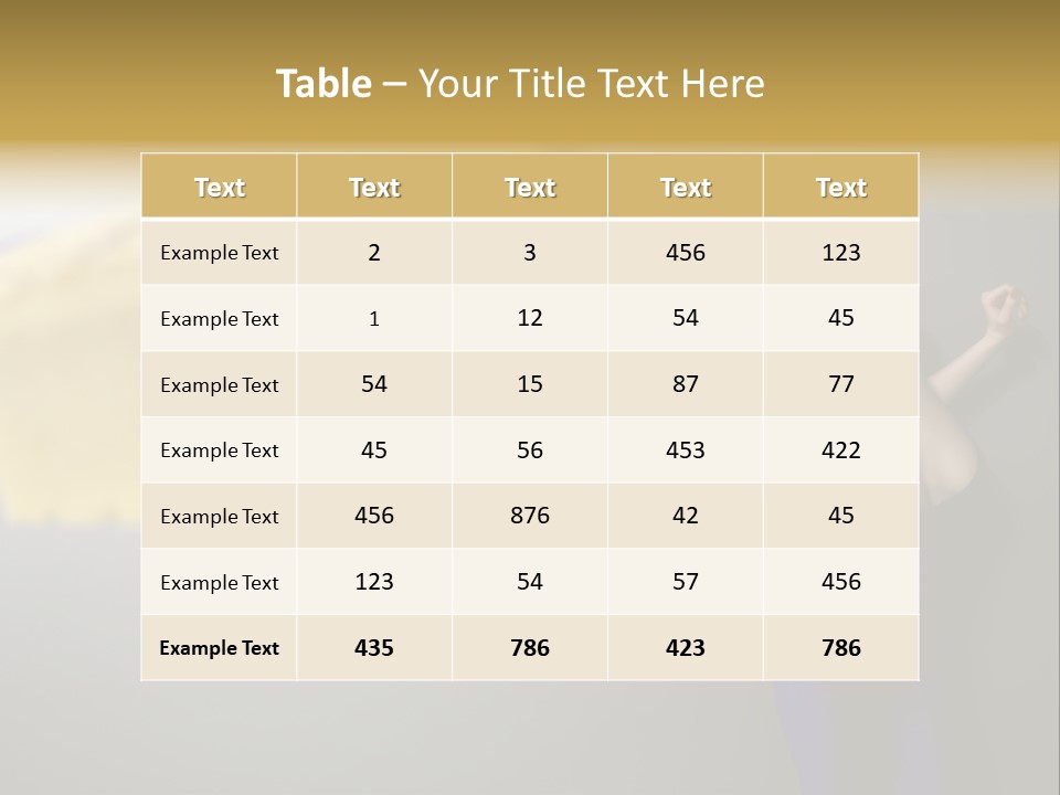 Caucasian Beauty Human PowerPoint Template