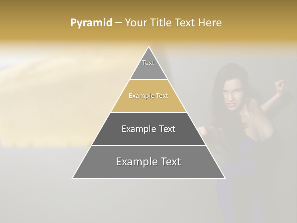 Caucasian Beauty Human PowerPoint Template