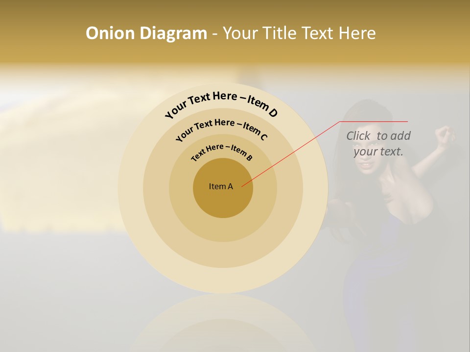 Caucasian Beauty Human PowerPoint Template