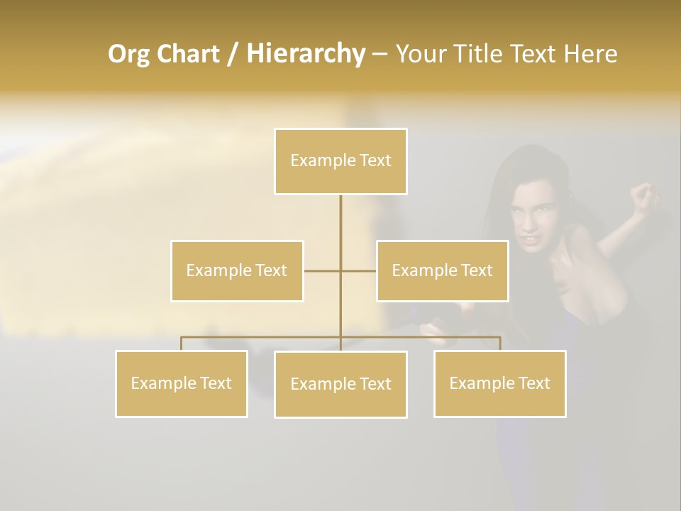 Caucasian Beauty Human PowerPoint Template