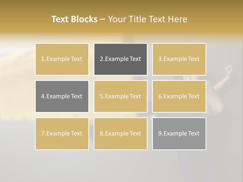 Caucasian Beauty Human PowerPoint Template