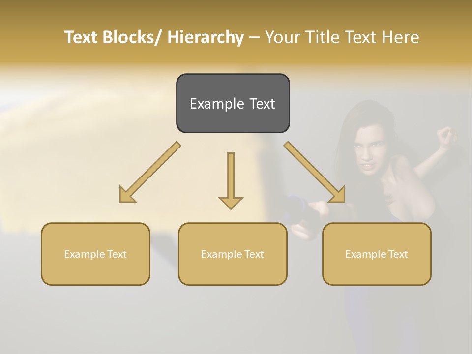 Caucasian Beauty Human PowerPoint Template