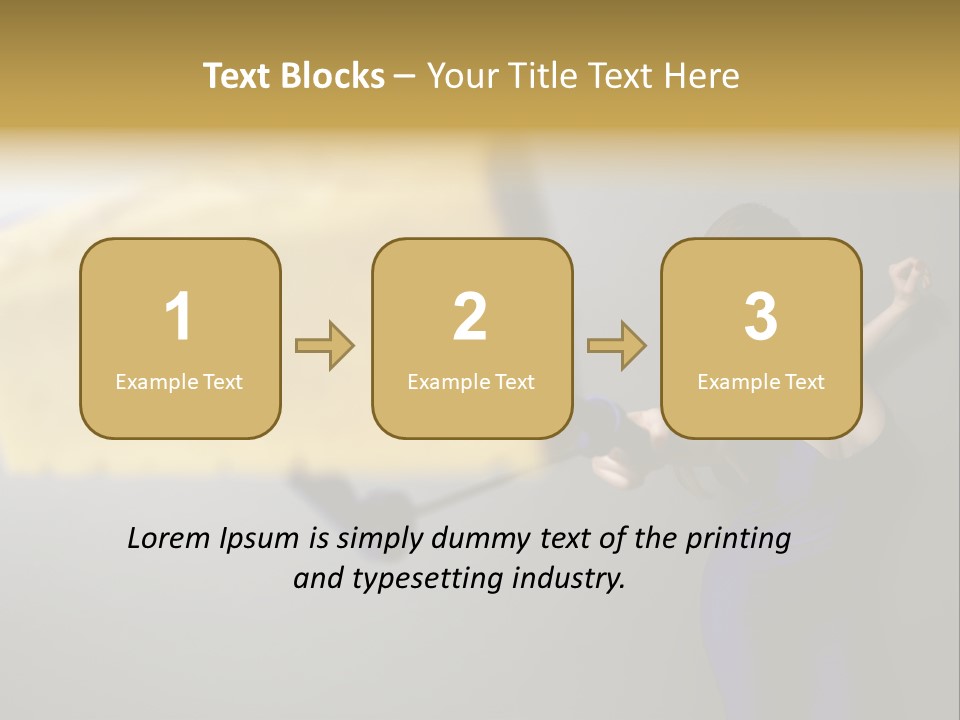 Caucasian Beauty Human PowerPoint Template