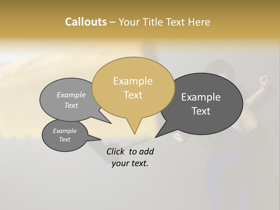 Caucasian Beauty Human PowerPoint Template