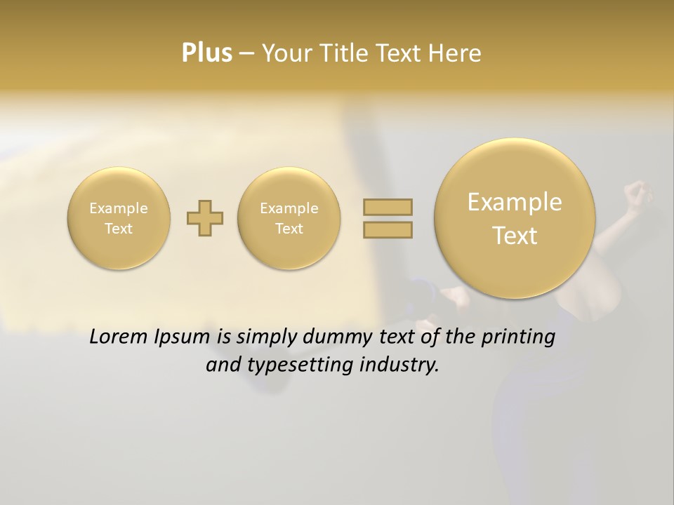 Caucasian Beauty Human PowerPoint Template