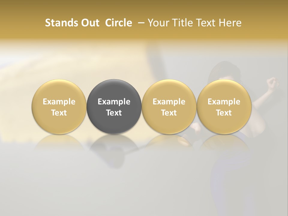 Caucasian Beauty Human PowerPoint Template