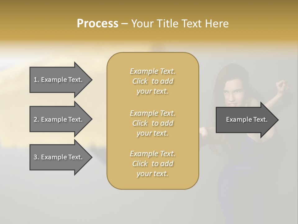 Caucasian Beauty Human PowerPoint Template