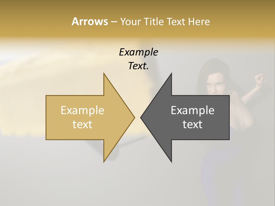 Caucasian Beauty Human PowerPoint Template