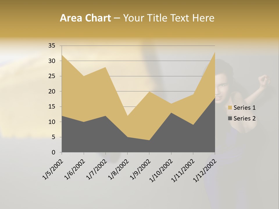 Caucasian Beauty Human PowerPoint Template